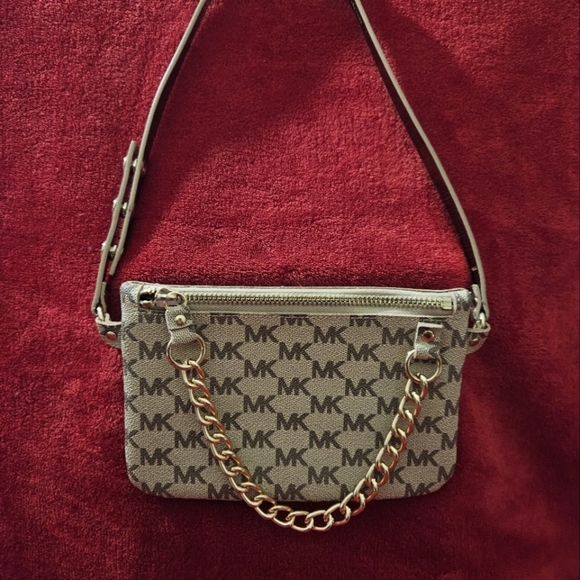 Michael Kors-Beige and Gray-Fanny Pack Belt Bag - Picture 6 of 14